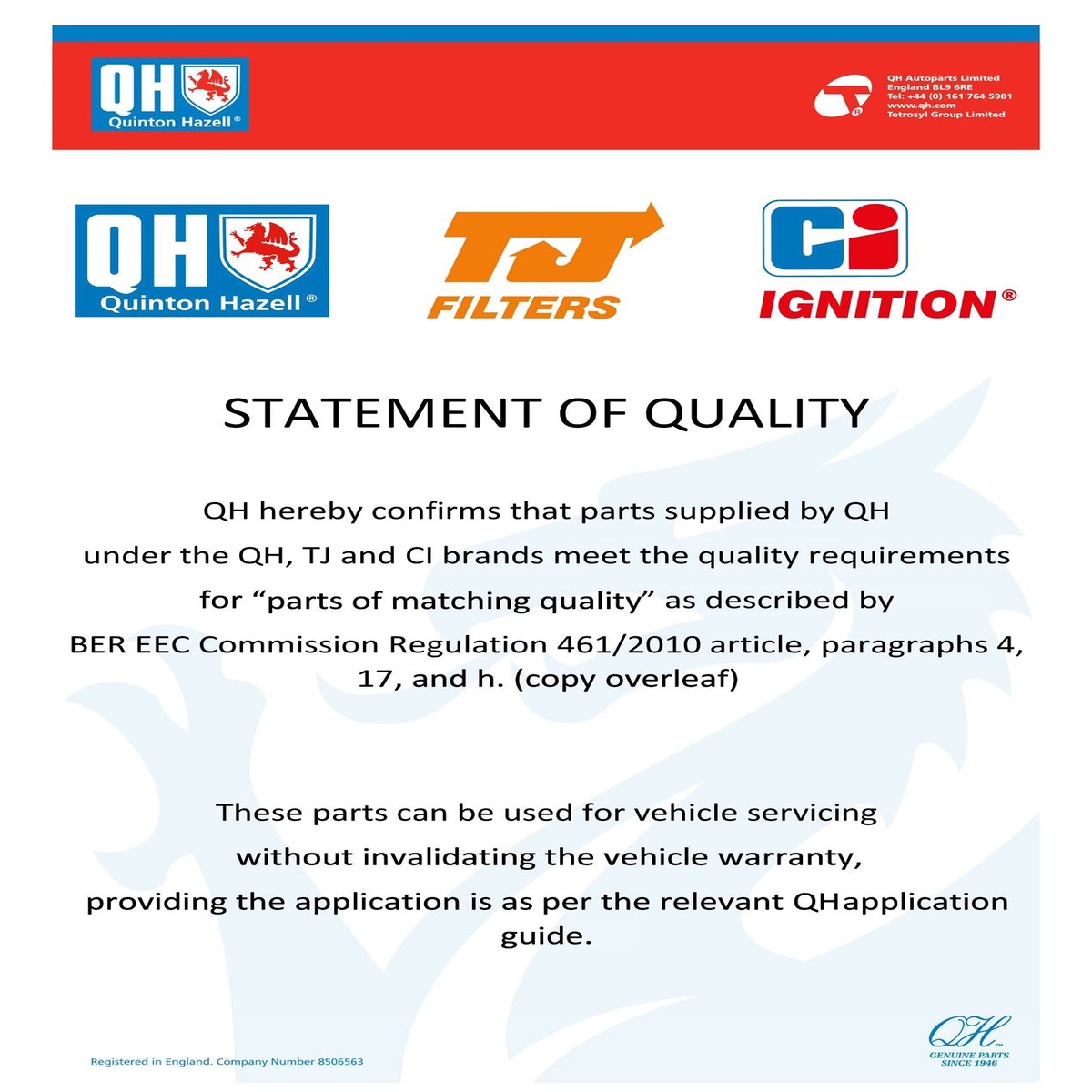 Quinton Hazell Drop Link Rear - QLS3802S