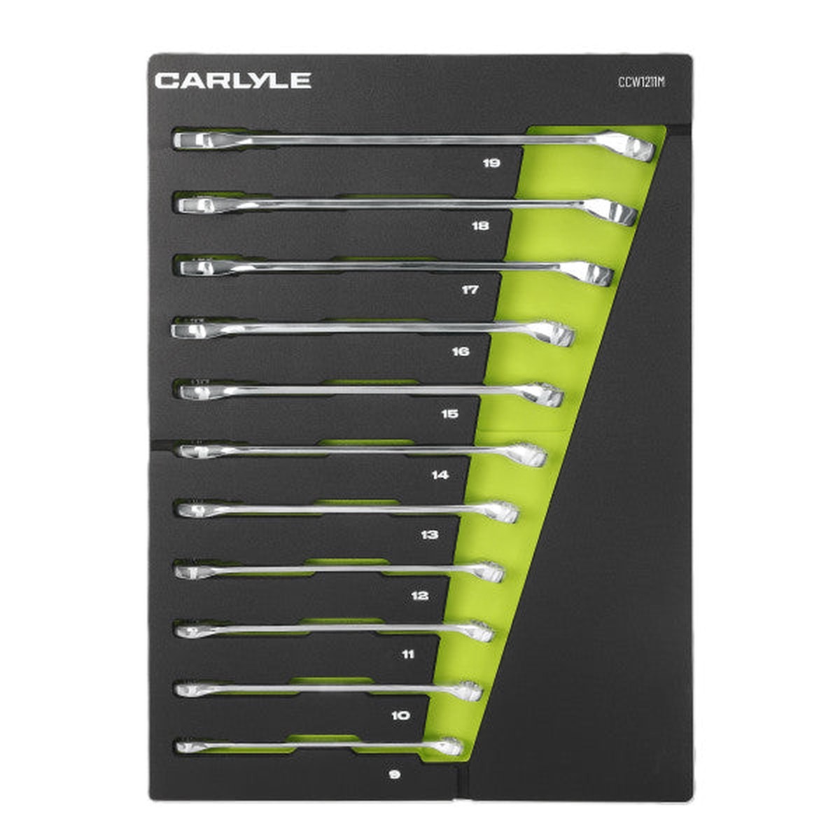 11 PC Metric 12 PT Combination Wrench Set 9 to 19mm - CCW1211M