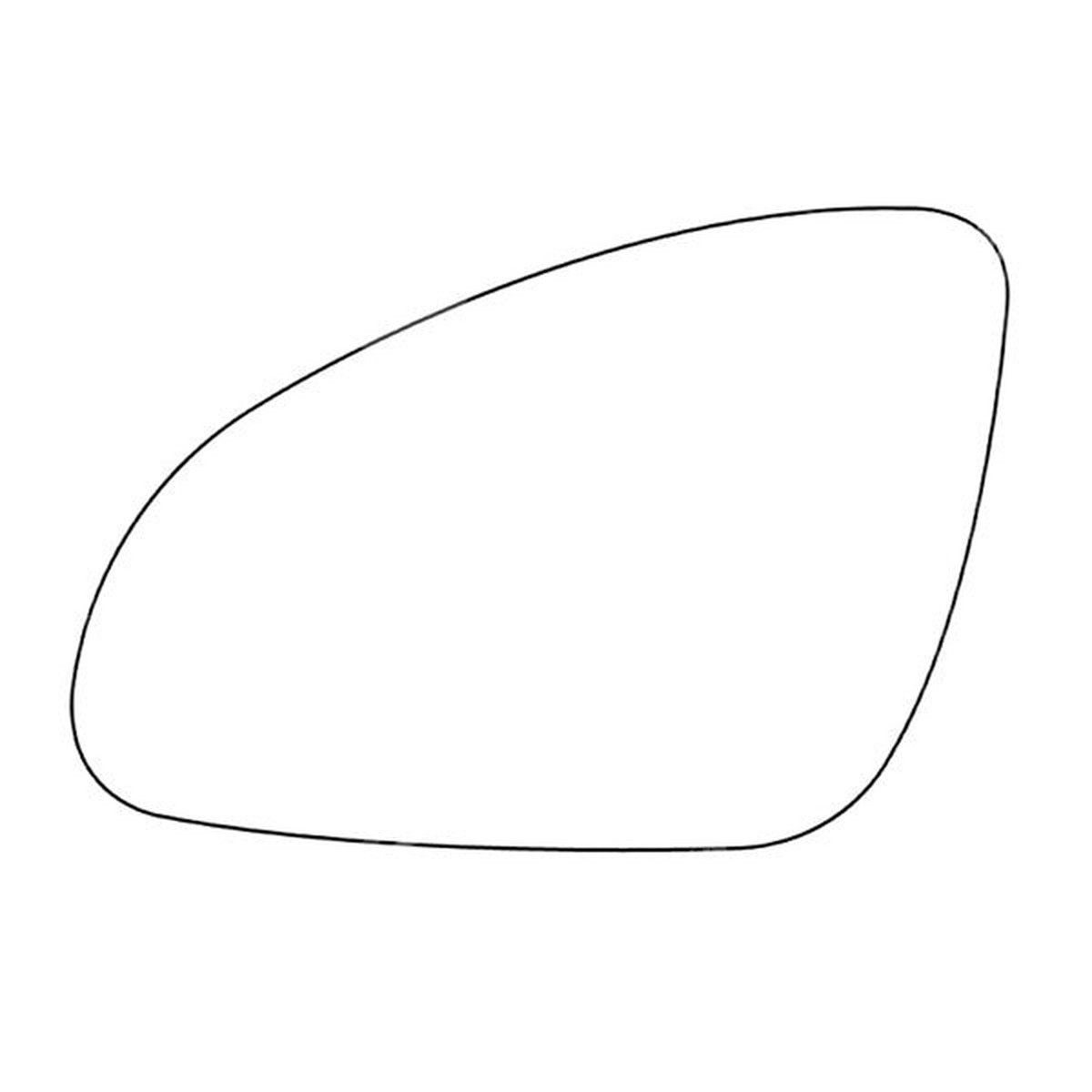 APEC Replacement Stick-On Standard Vehicle Mirror Glass LHS - AMS2305