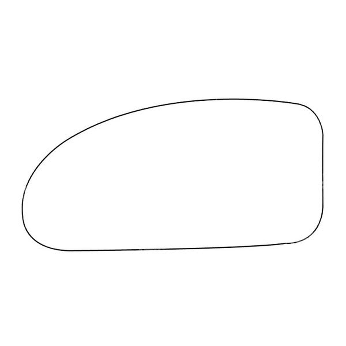 APEC Replacement Stick-On Standard Vehicle Mirror Glass LHS - AMS2695