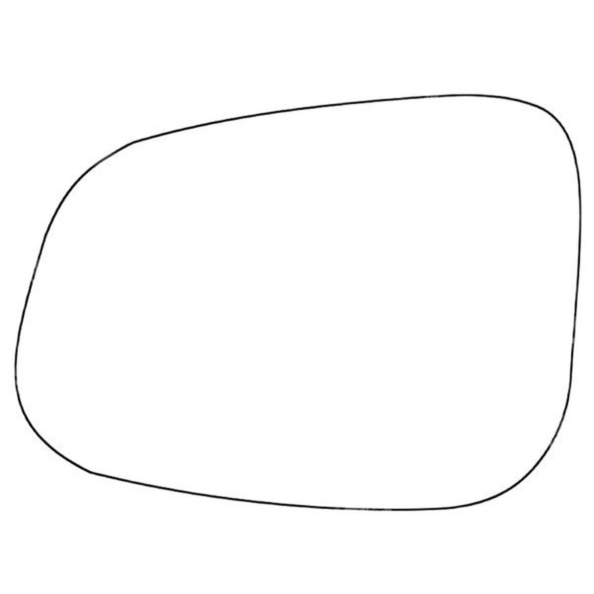 APEC Replacement Stick-On Standard Vehicle Mirror Glass LHS - AMS2705