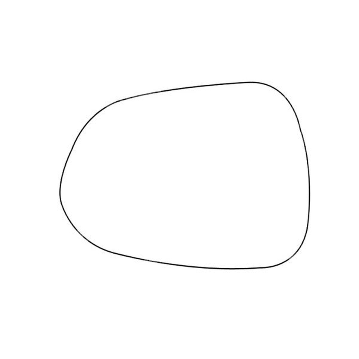 APEC Replacement Stick-On Standard Vehicle Mirror Glass LHS - AMS2723
