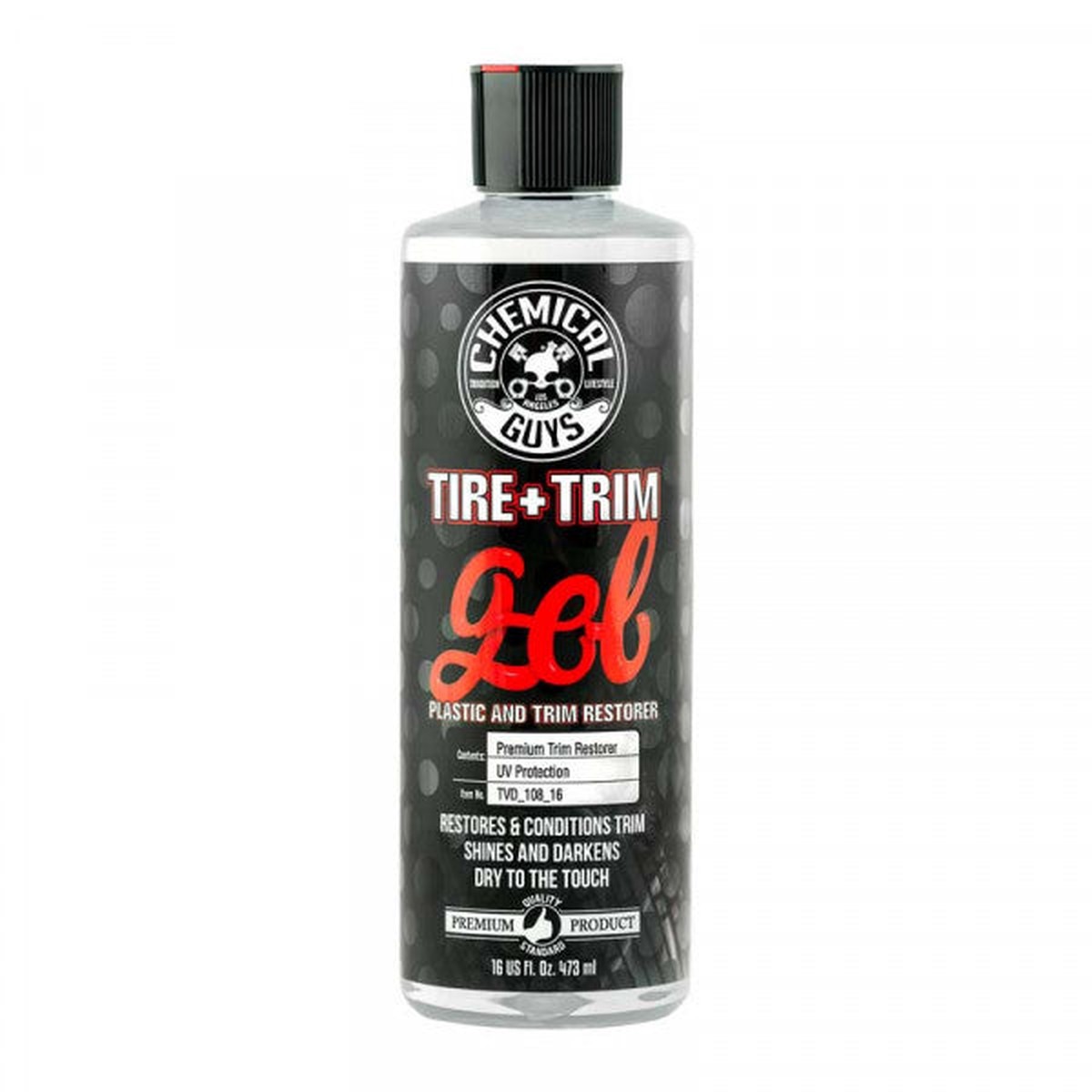 Chemical Guys Tire & Trim Gel Plastic And Rubber (16oz) - TVD10816