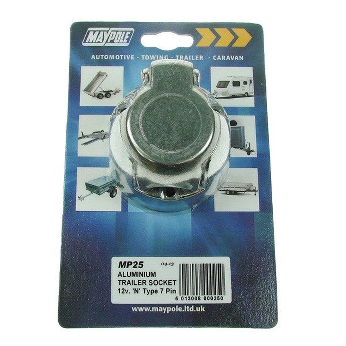 Maypole Socket - Aluminium - 12N - 7-Pin - 025