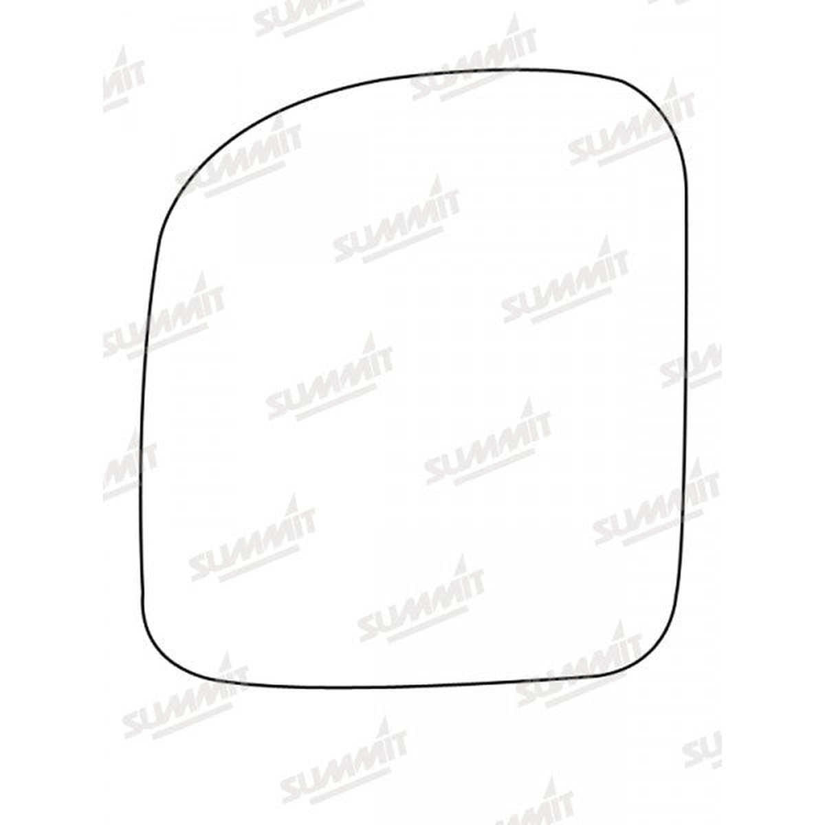 Summit Mirror Glass Replacement - OEM Style With Base Plate - SRG-1111B