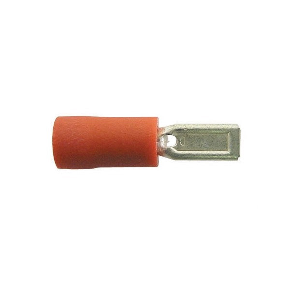 Wot-nots Wiring Connectors - Red - Male Slide-On - 2.8mm - Pack of 4 - PWN293