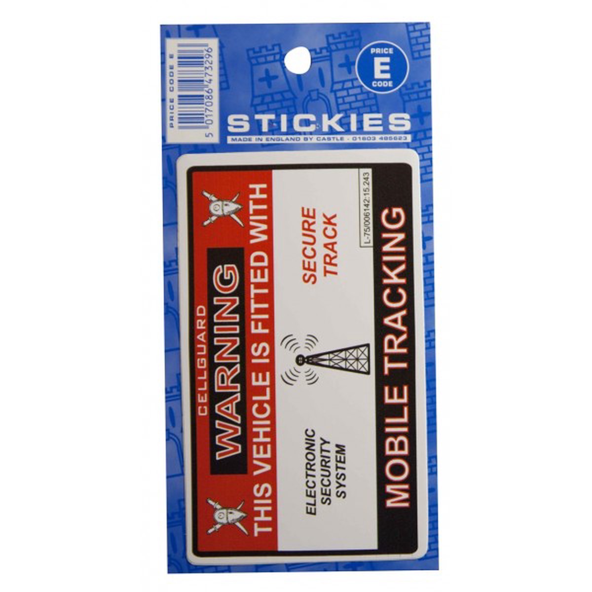 Castle Promotions Outdoor Vinyl Sticker - Vehicle Mobile Tracker - V476