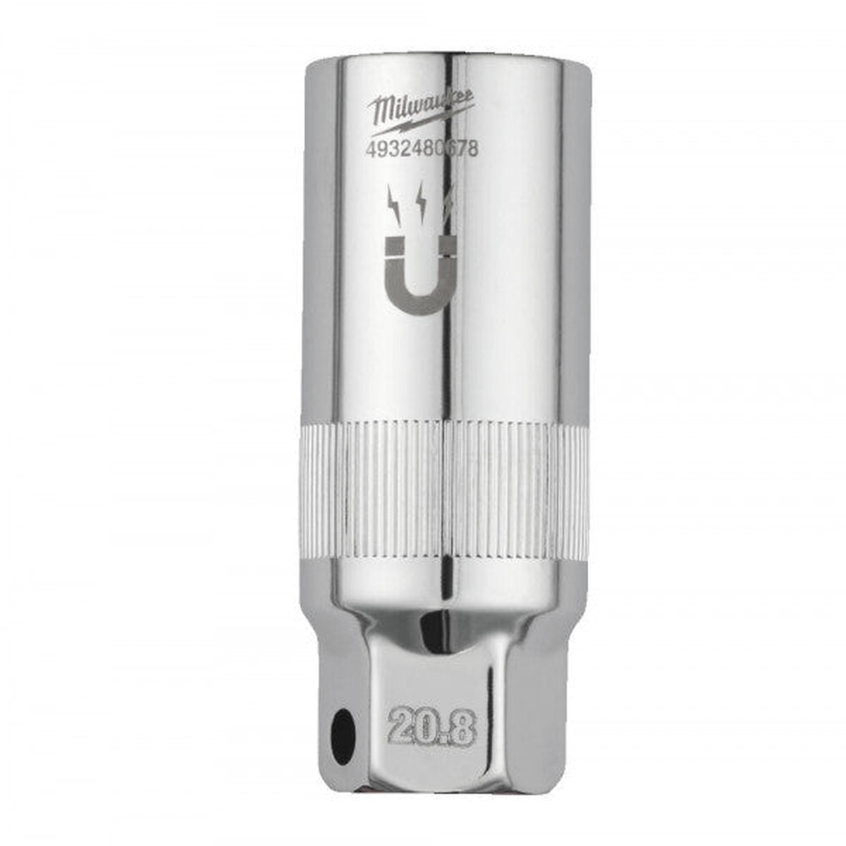 Milwaukee 3/8in. Drive 20.8mm Magnetic Spark Plug Socket -1pc - 4932480678