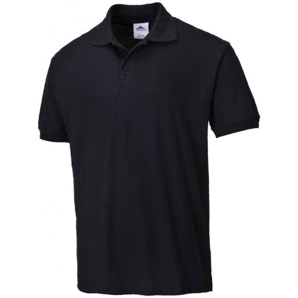 Portwest Naples Polo Shirt - Black - Medium - B210BKRM
