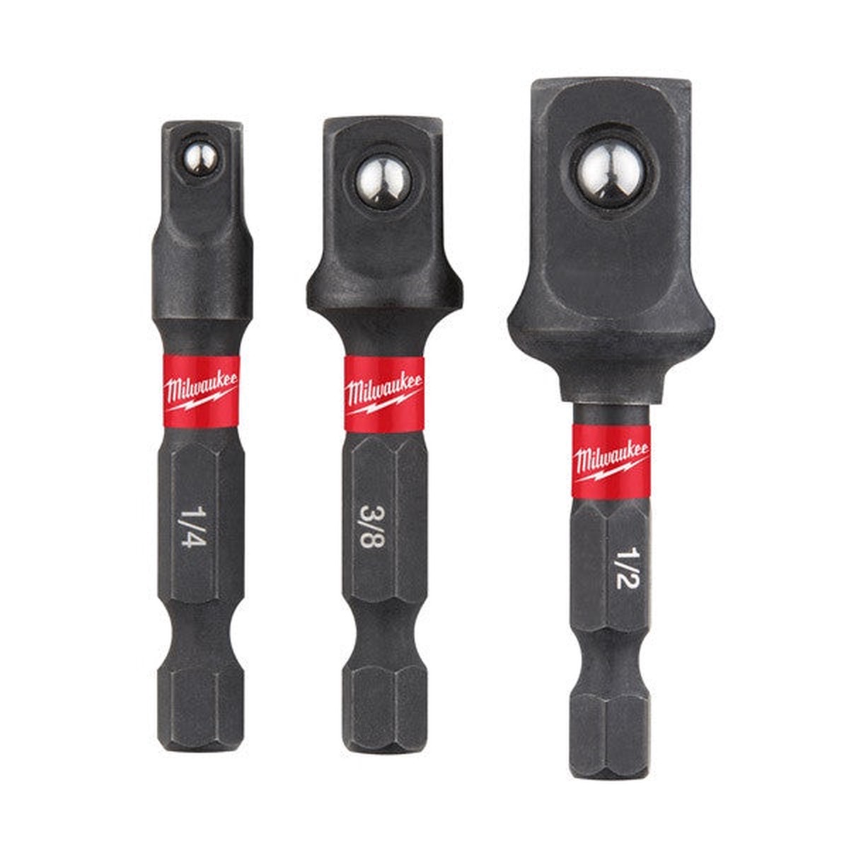 Milwaukee SHOCKWAVE IMPACT DUTY socket adaptor set (3pc) - 4932479228