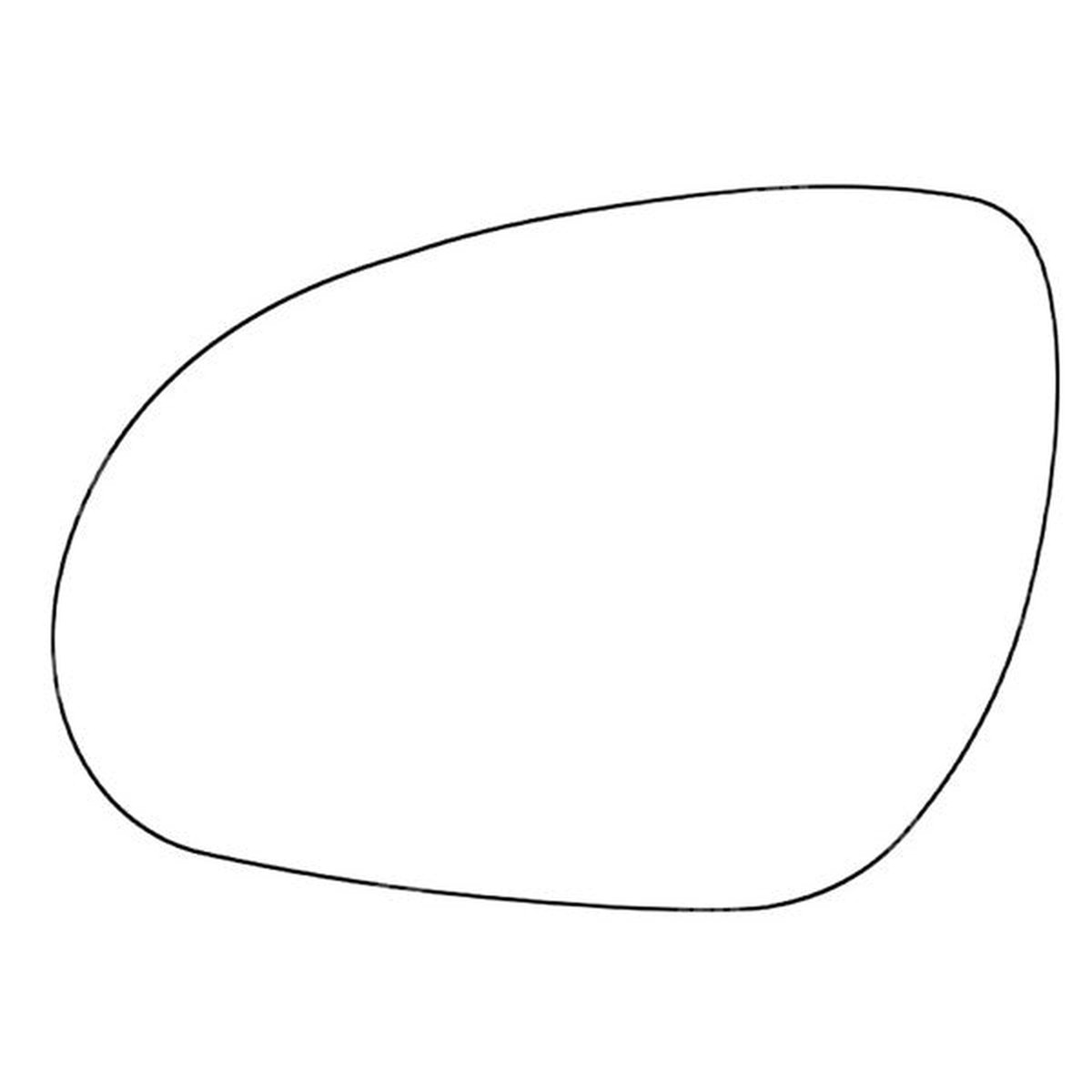 APEC Replacement Stick-On Standard Vehicle Mirror Glass LHS - AMS2135