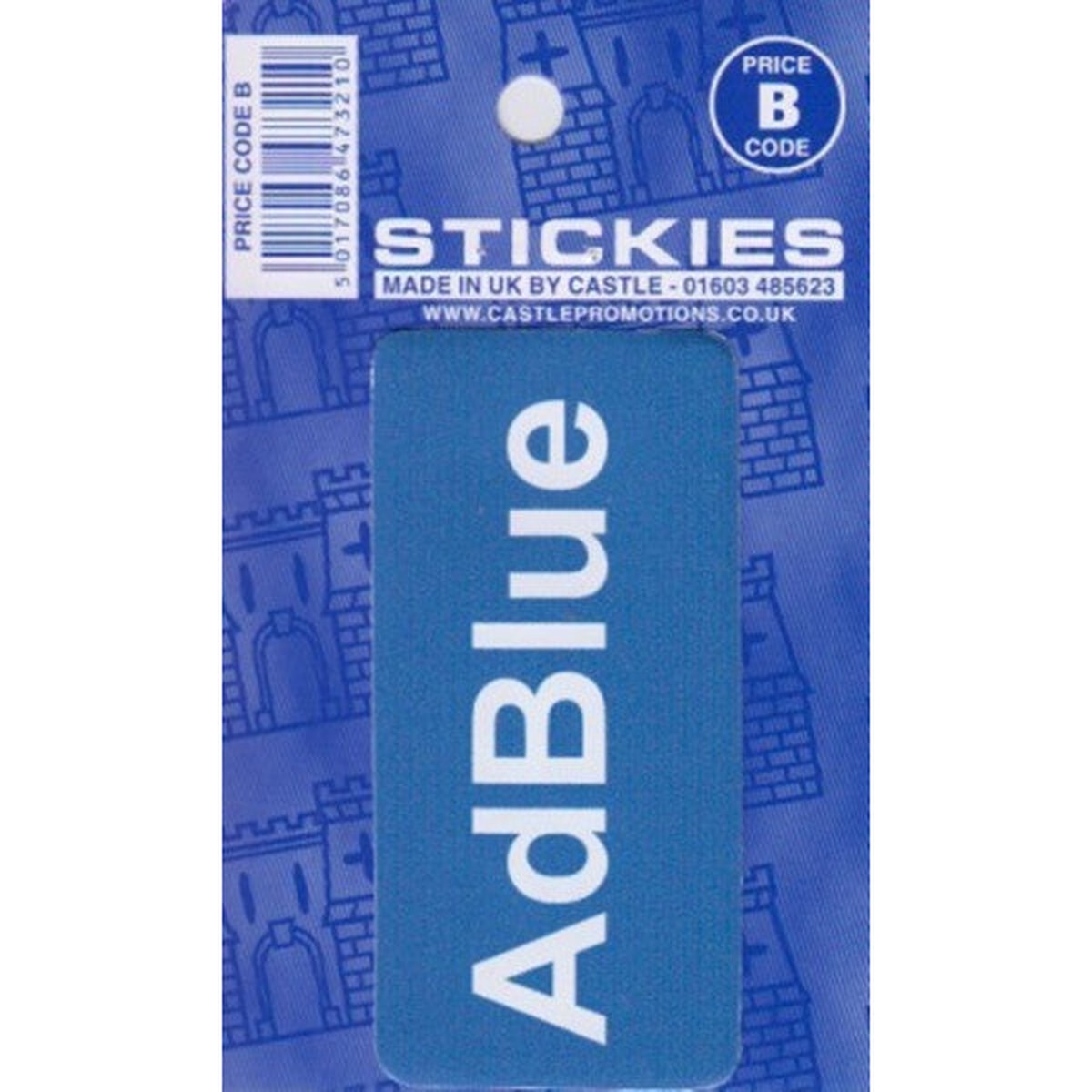 Castle Promotions ADBLUE STICKER - V663