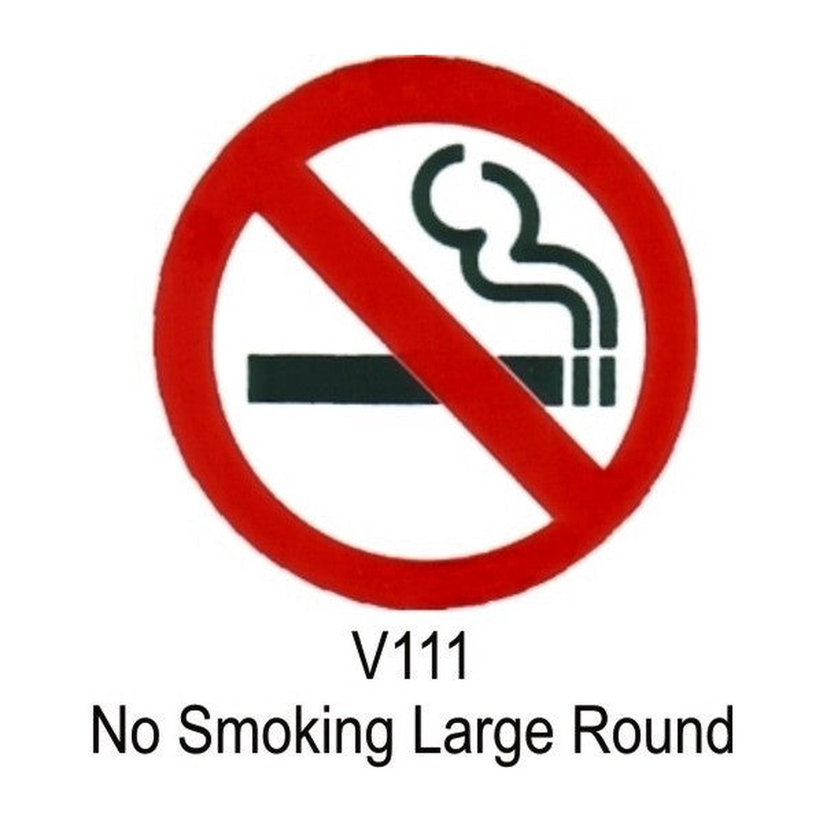 Castle Promotions Outdoor Vinyl Sticker - No Smoking Symbol - V111