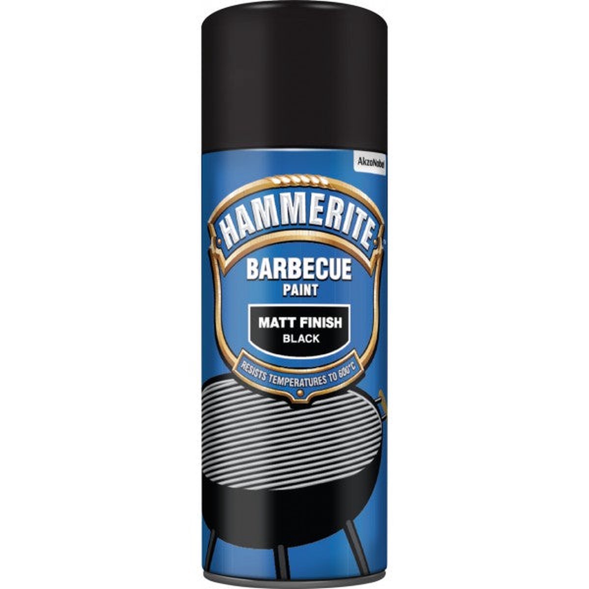Hammerite BBQ Paint Aerosol - Matt Black - 400ml - 5092865