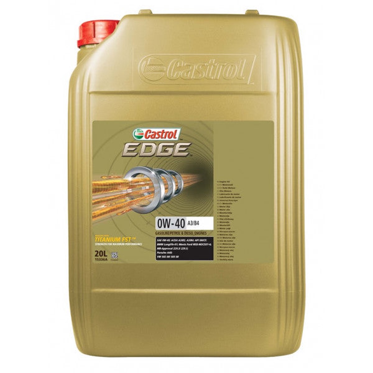 Castrol Edge 0W40 A3/B4 - 20 Litre - 15336A