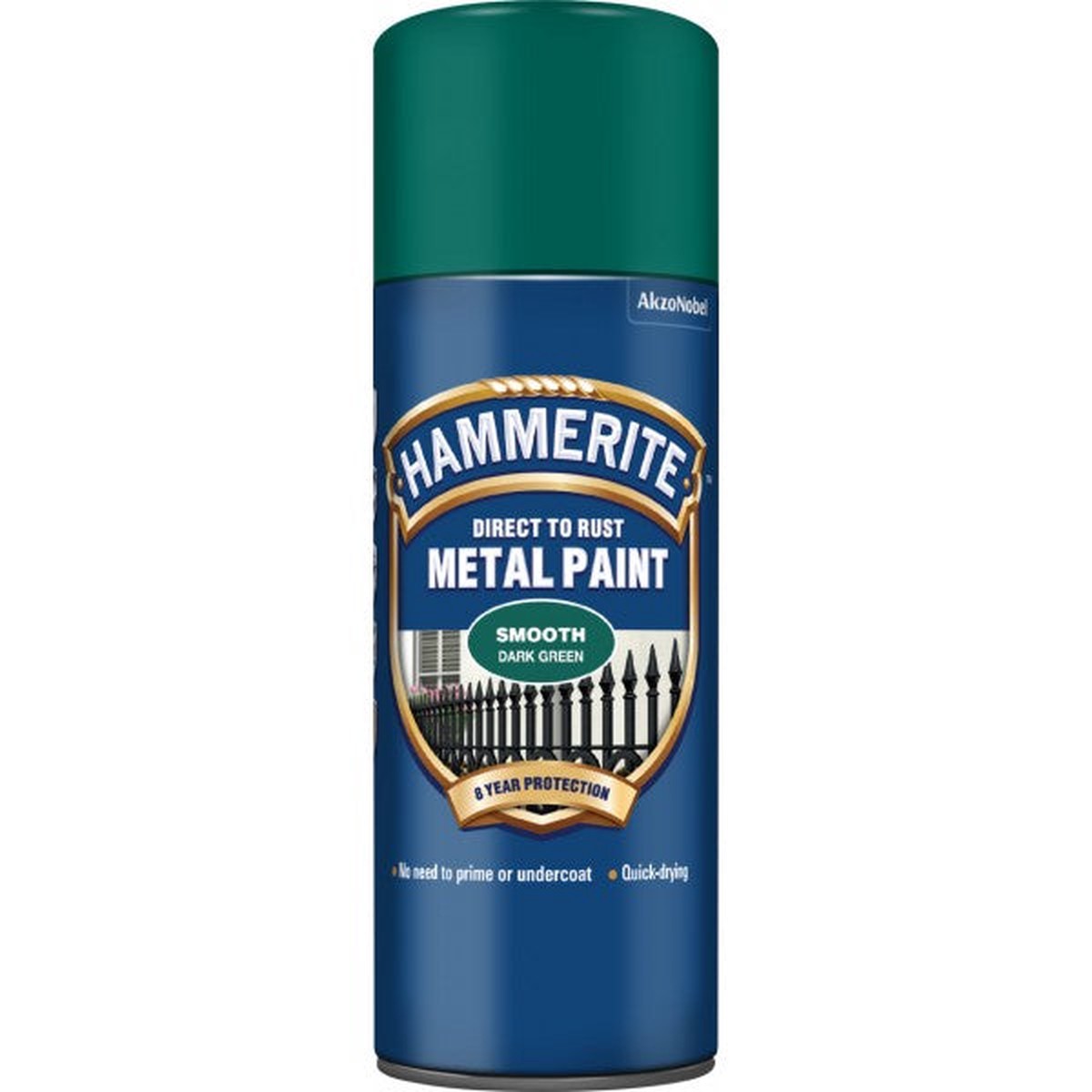 Hammerite Direct To Rust Metal Paint - Smooth Dark Green - 400ml - 5092821