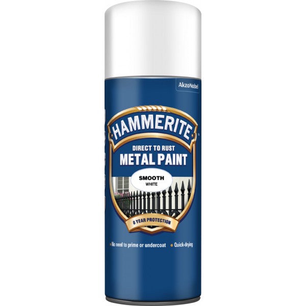 Hammerite Direct To Rust Metal Paint - Smooth White - 400ml - 5084782