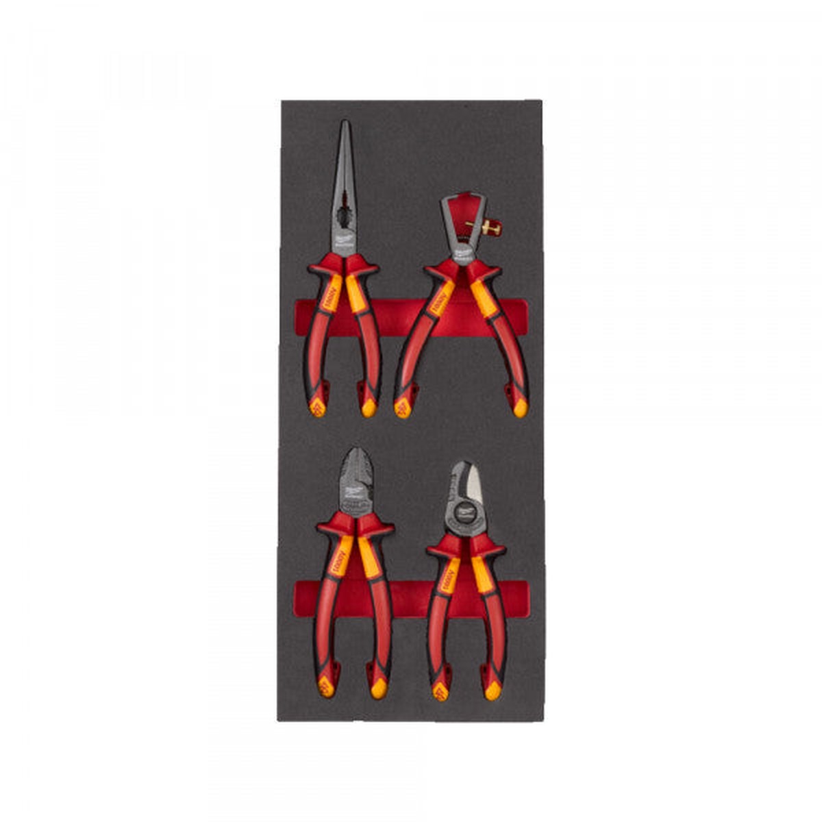 Milwaukee VDE Pliers set foam insert -4pc - 4932493250