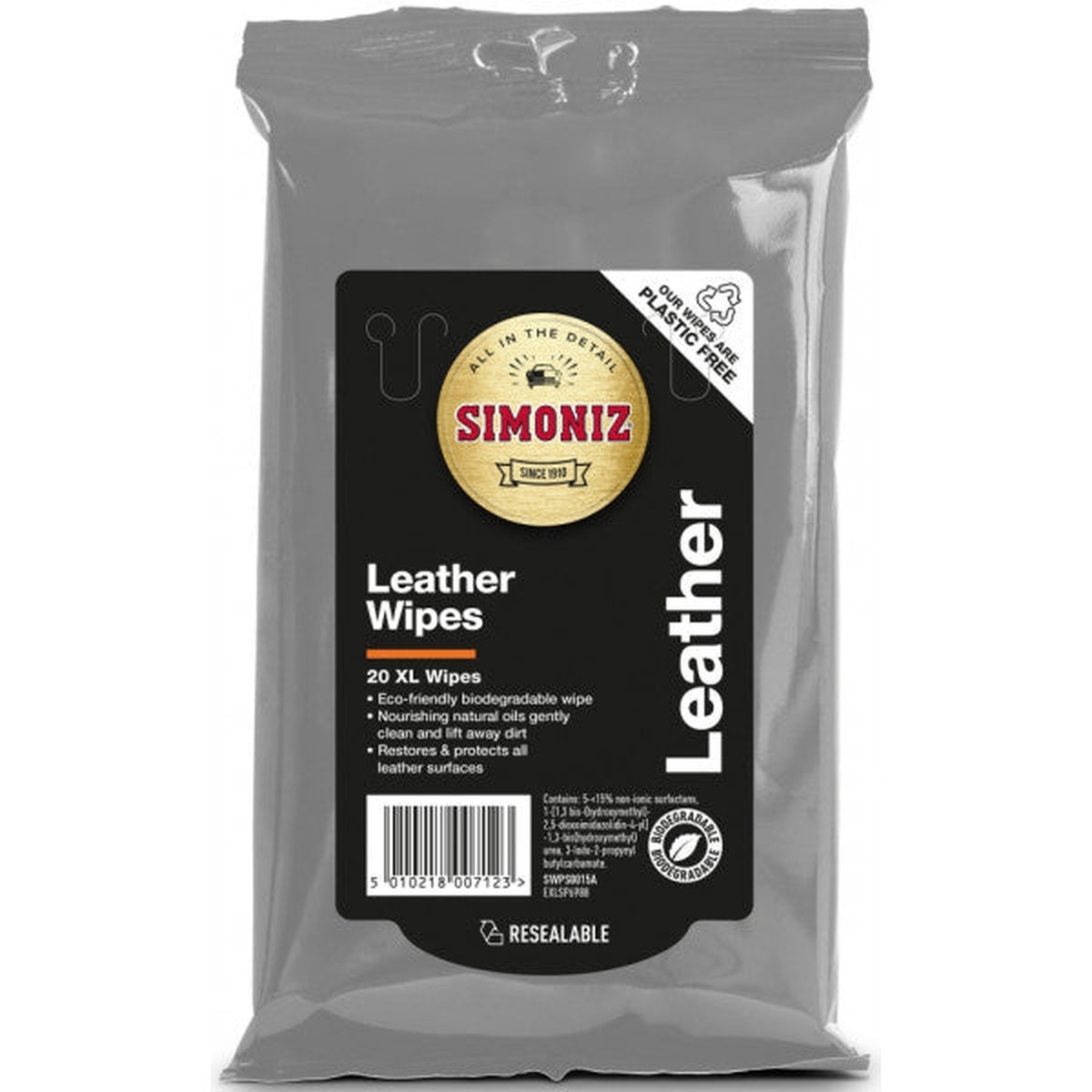 Simoniz Leather Wipes - Pack Of 20 - SWPS0015A