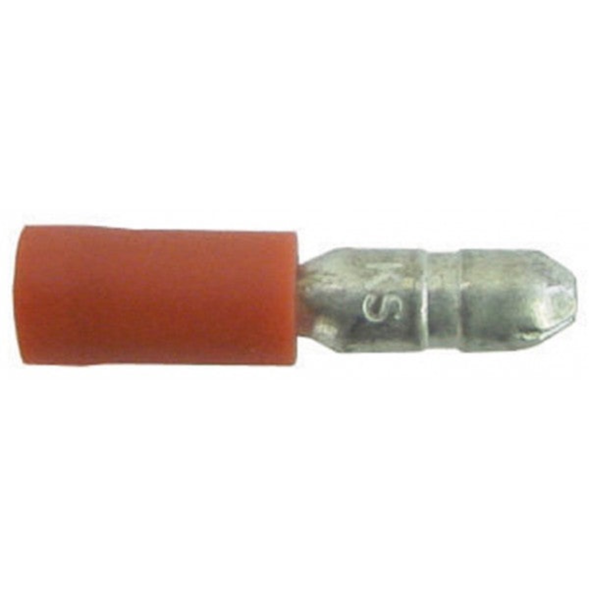 Wot-nots Wiring Connectors - Red - Male Bullet - 4mm - Pack of 25 - PWN771