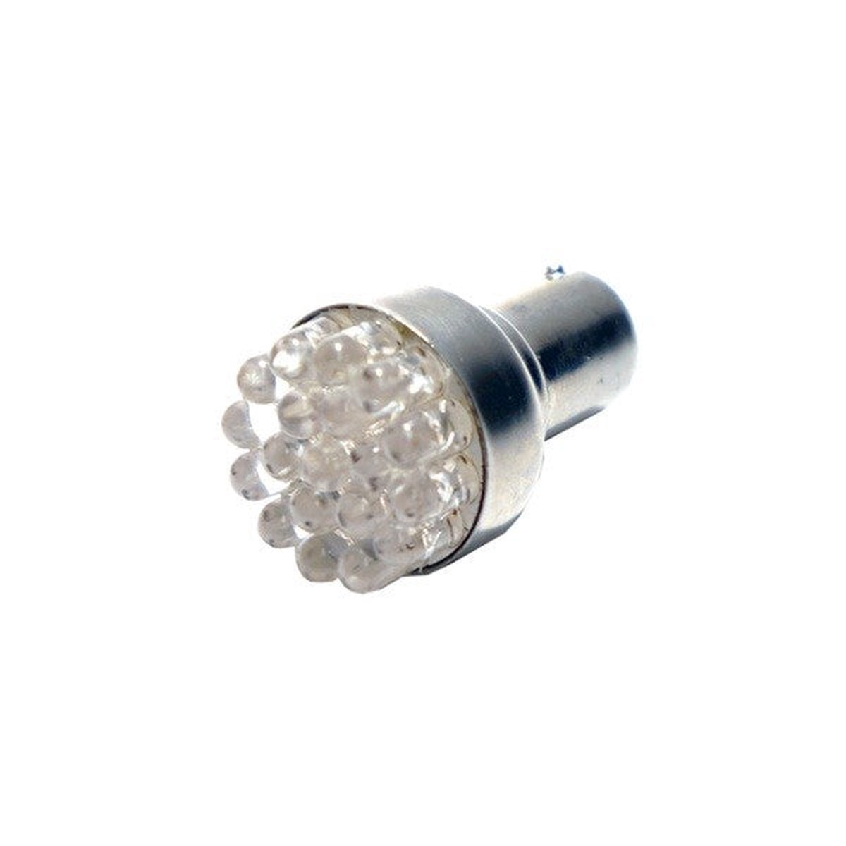 Autolamps LED Bulb - 12V BA15S 19-LED - Red - LED382RT