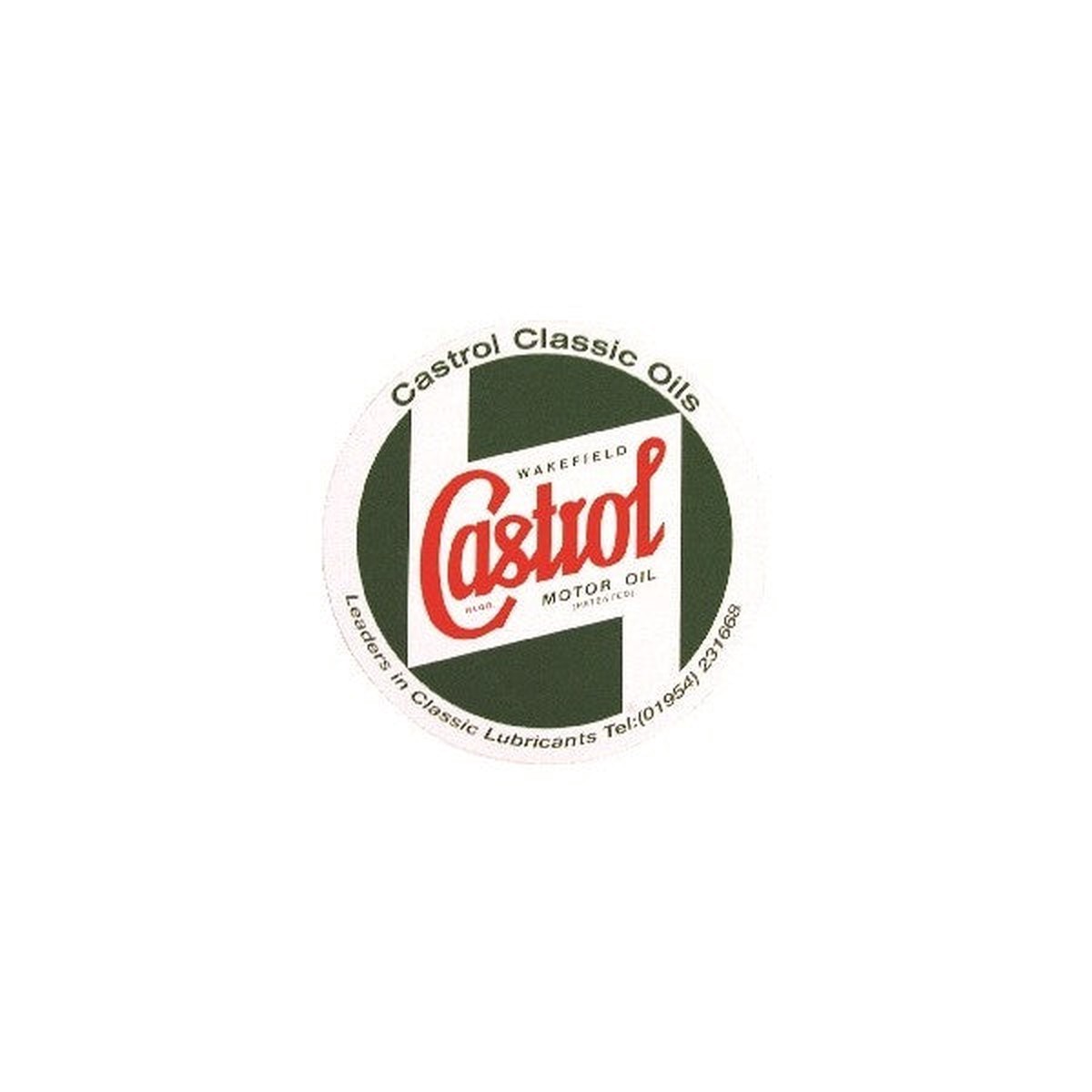 Outdoor Vinyl Sticker - Green - Castrol Classic Bodywork Sticker 5 - STR598