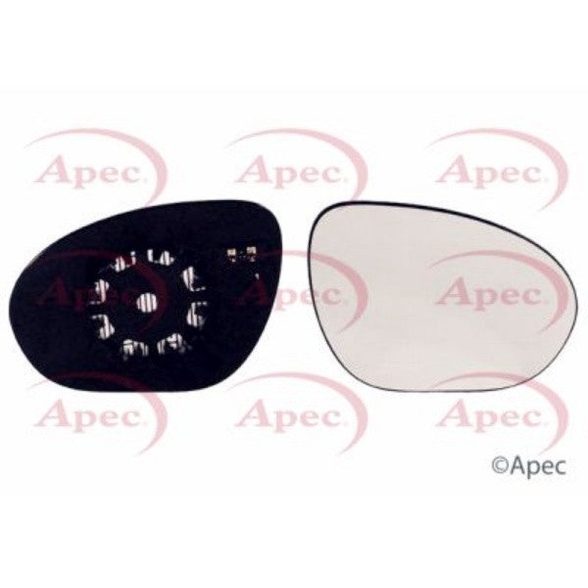Apec GLASS AND HOLDER FOR PASSENGER CAR - AMG2152