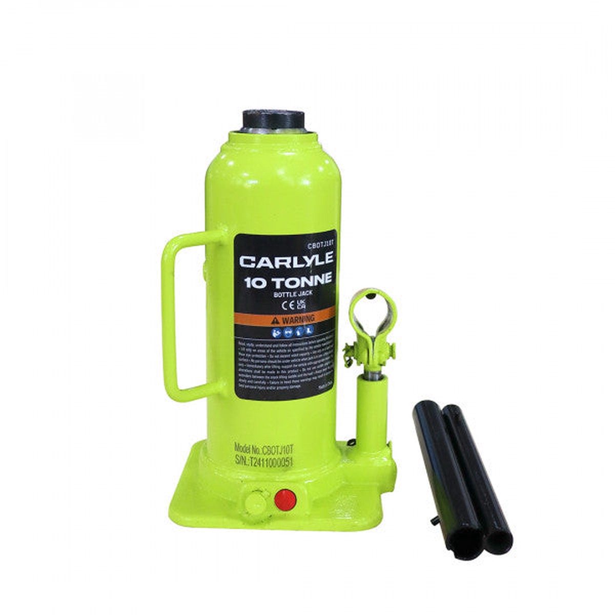 Carlyle Hand Tools BOTTLE JACK - 10T - CBOTJ10T