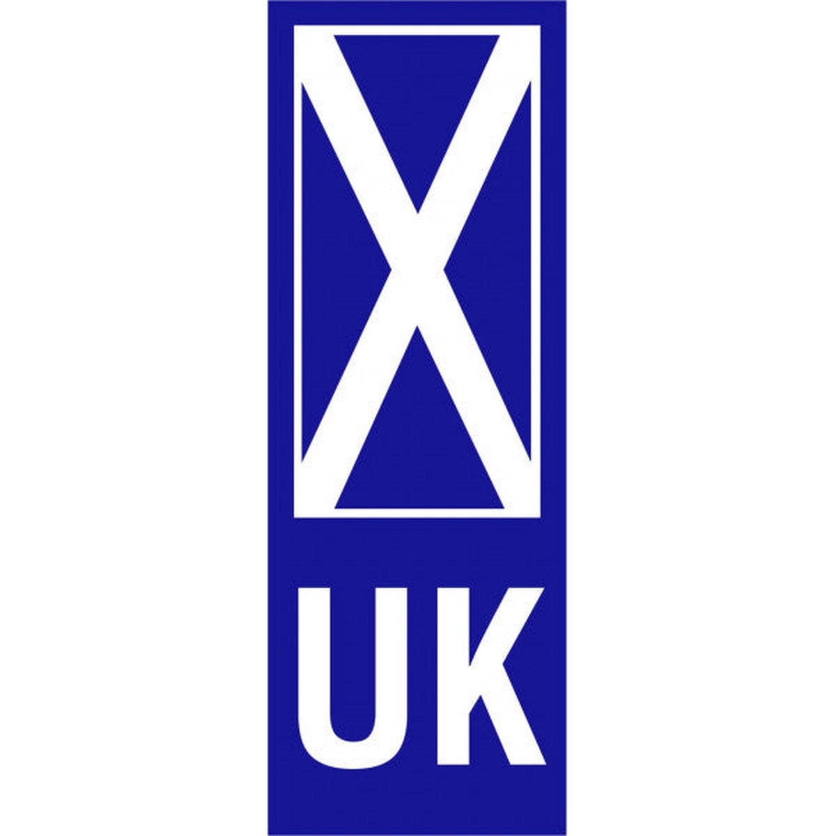 Castle Promotions SCOTTISH UK NO. PLATE STICKER - V646