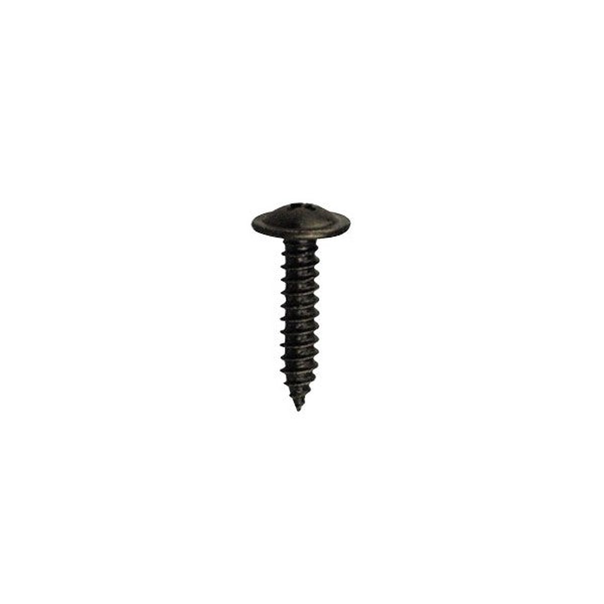 Wot-nots Screw Self Tap Flanged - 1/2in. & 3/4in. No 10 Black - Pack of 7 - PWN546