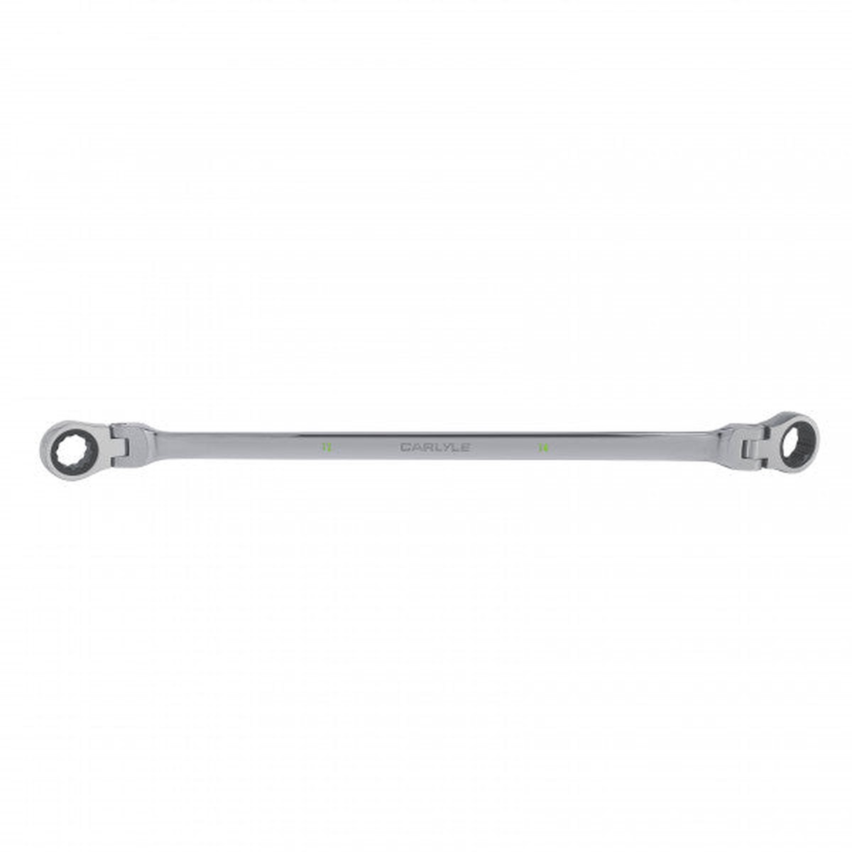 12 PT 12mm x 14mm 72 Tooth Extended Box Ratcheting Flex Double Box Wrench - CRWLBFL1214M