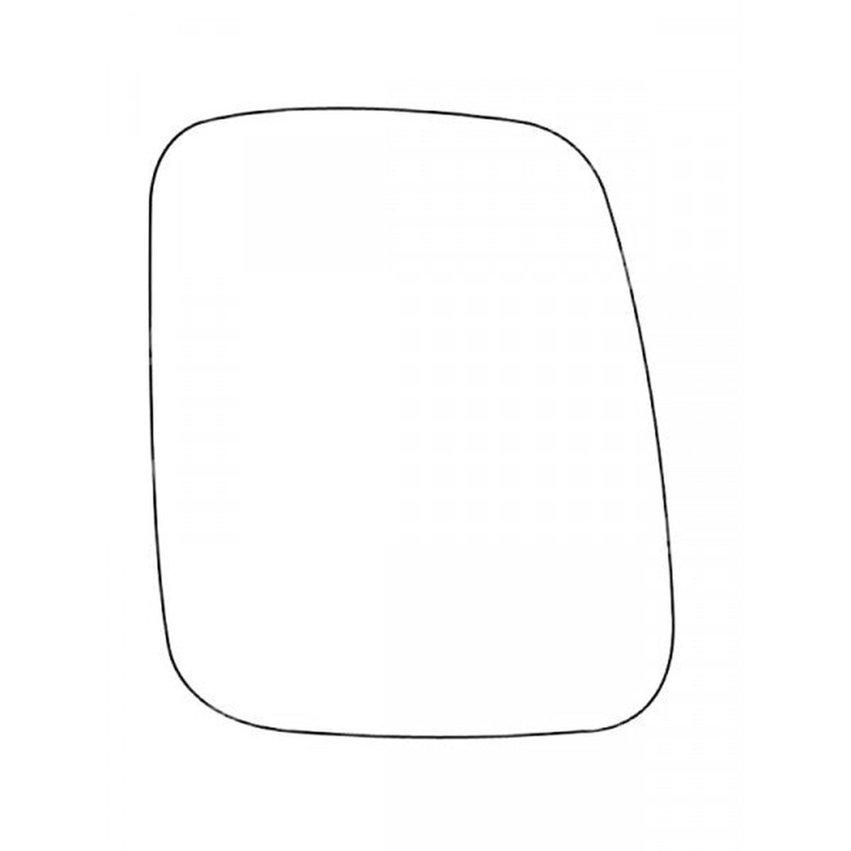 APEC Replacement Stick-On Commercial Vehicle Mirror Glass LHS - AMS2028