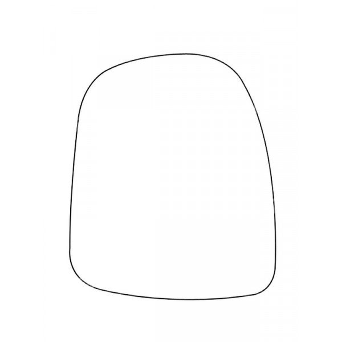 APEC Replacement Stick-On Commercial Vehicle Mirror Glass RHS - AMS2060