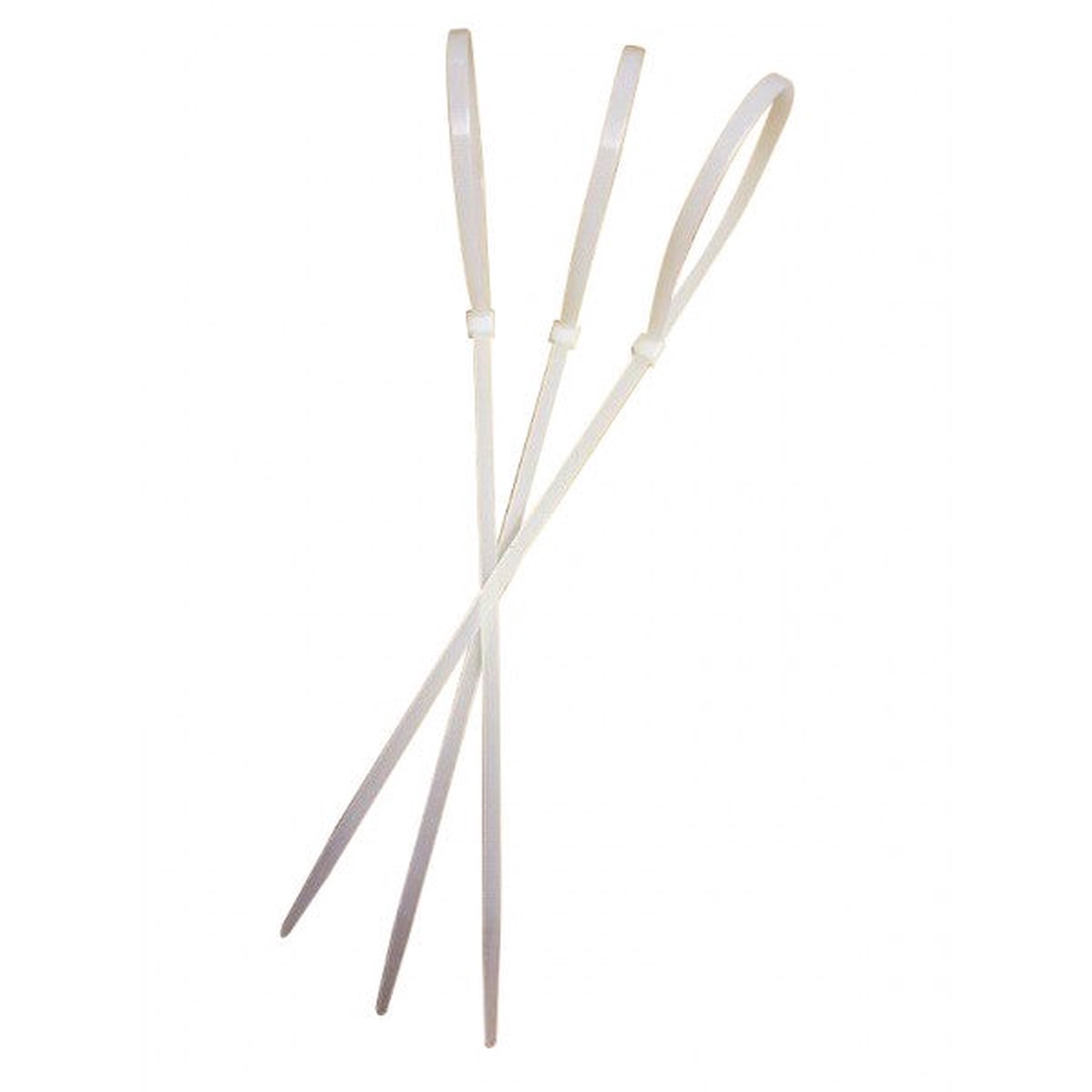 Axcar Cable Ties 250mm x 7.6mm White - Pack of 100 - AXC00131