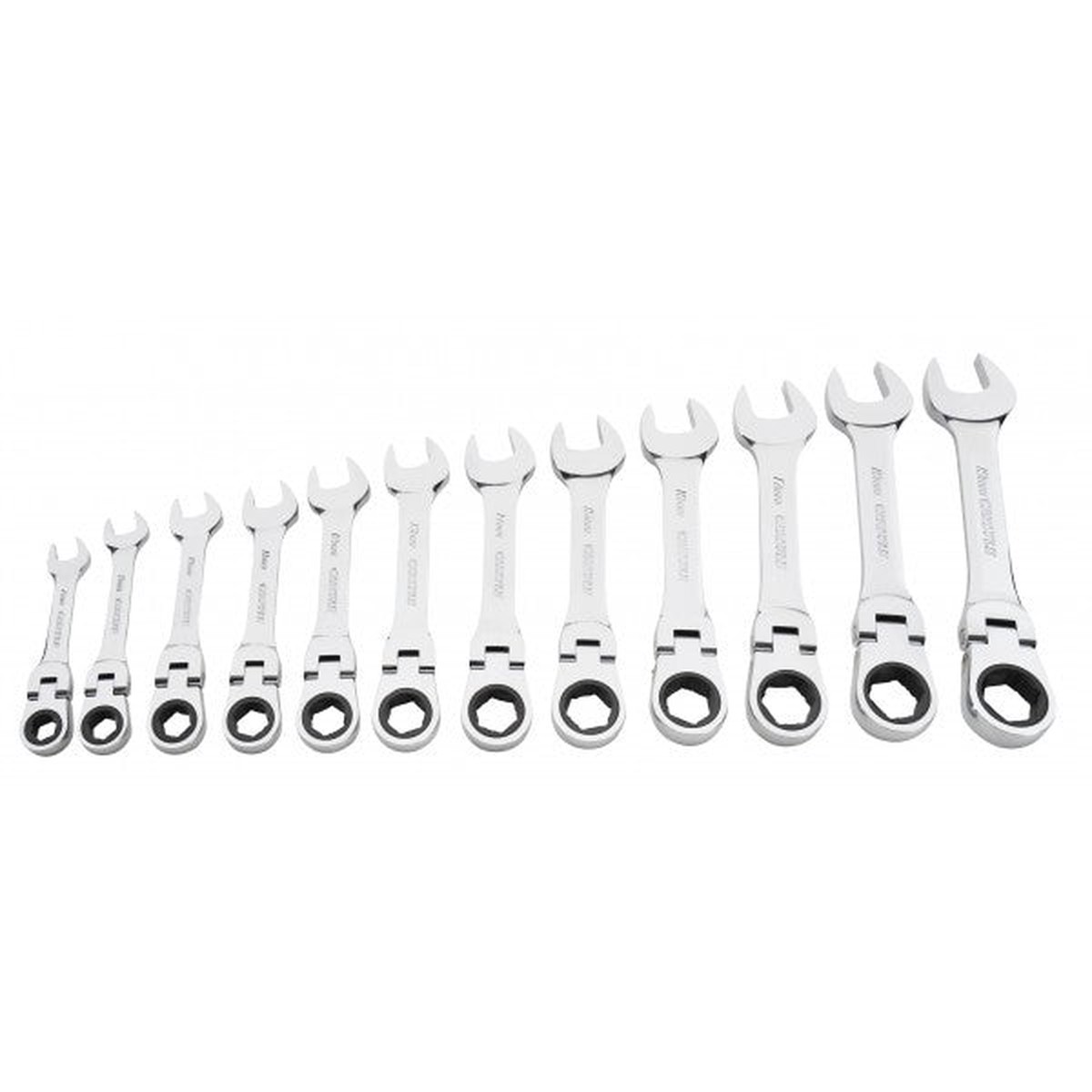 Carlyle Hand Tools Spanner Set - Stubby - Metric - 12 Piece - RWFLS612M