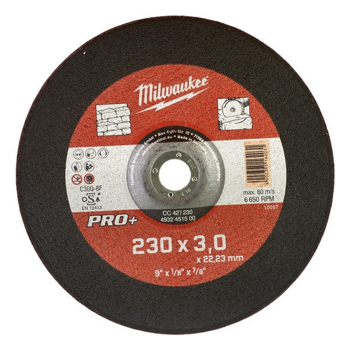 Milwaukee Stone Cut.W Pro+ CC42 230x3mm-1pc - 4932451500