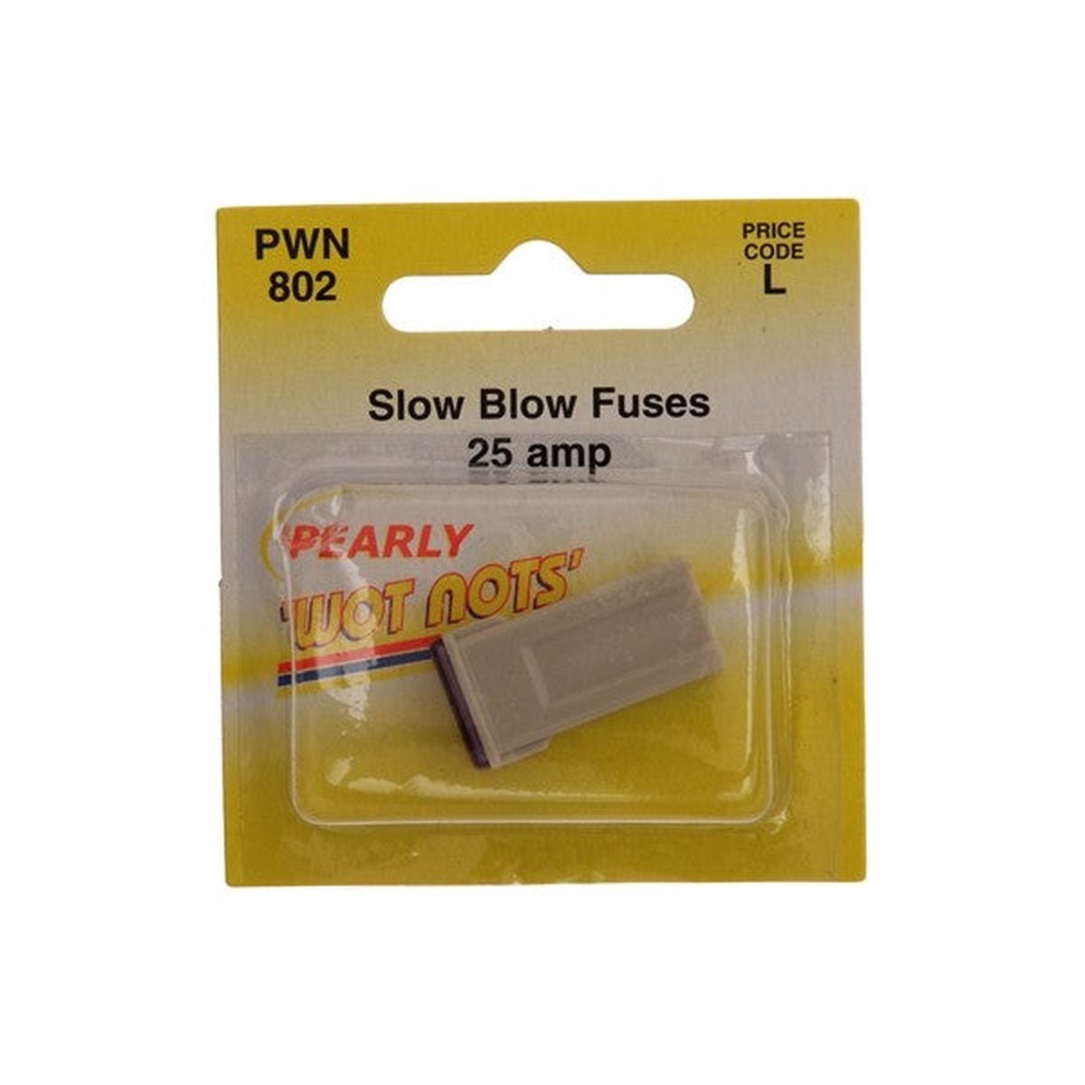 Wot-nots Fuse - J Type Slow Blow - Clear - 25A - PWN802