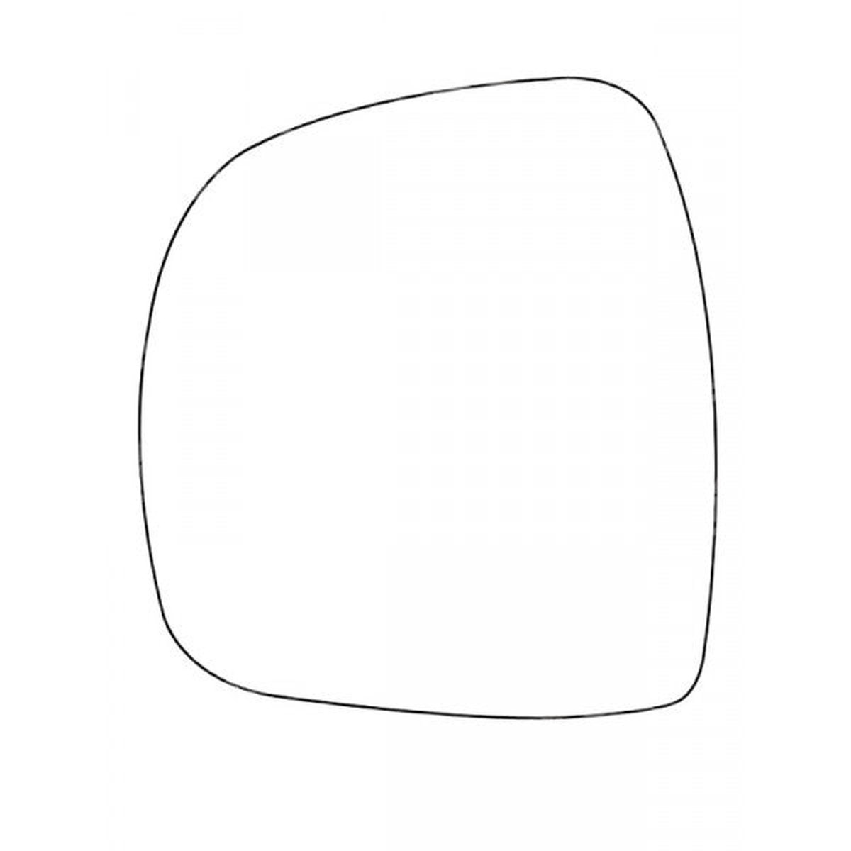 APEC Replacement Stick-On Commercial Vehicle Mirror Glass LHS - AMS2831