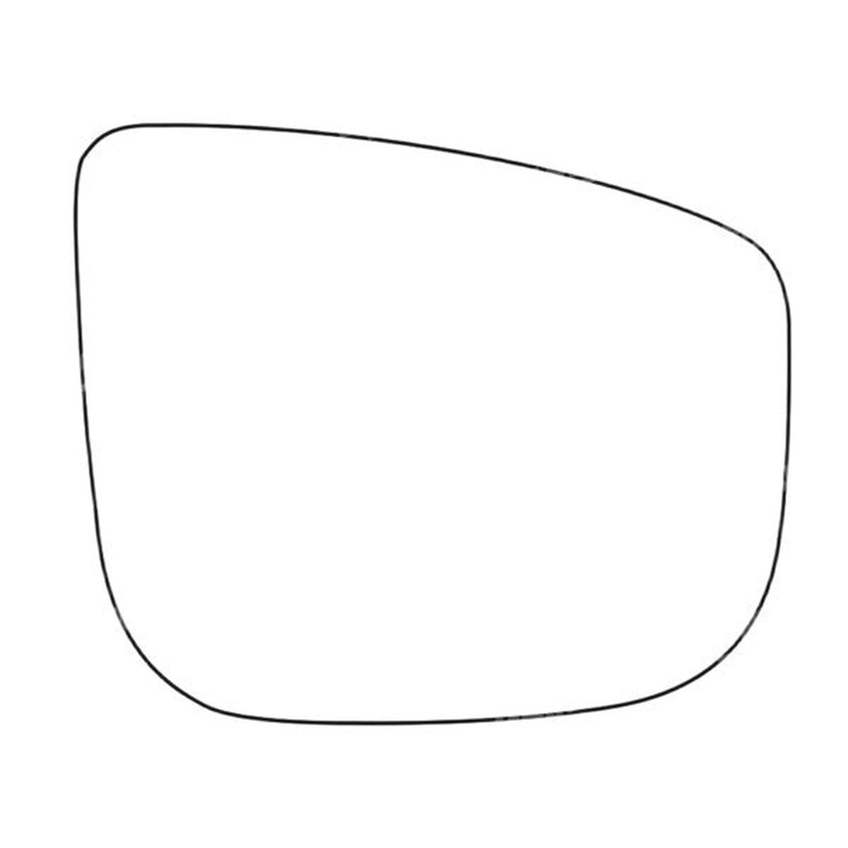 APEC Replacement Stick-On Commercial Vehicle Mirror Glass RHS - AMS2012