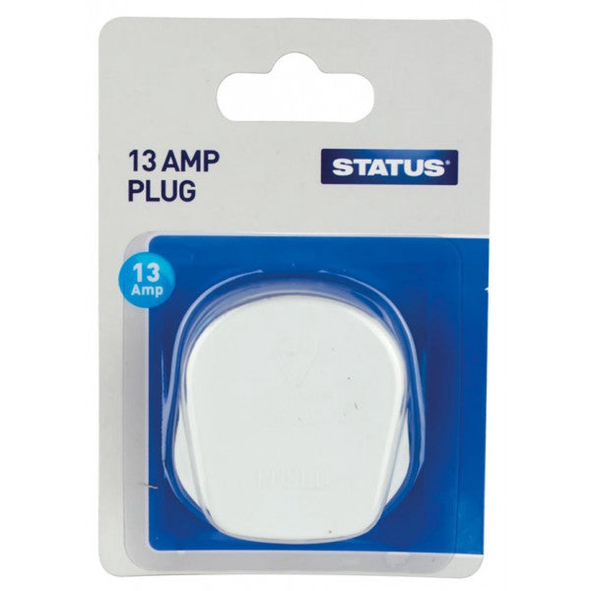 Status Mains Plugs - White - Pack of 12 - 13AWPB112