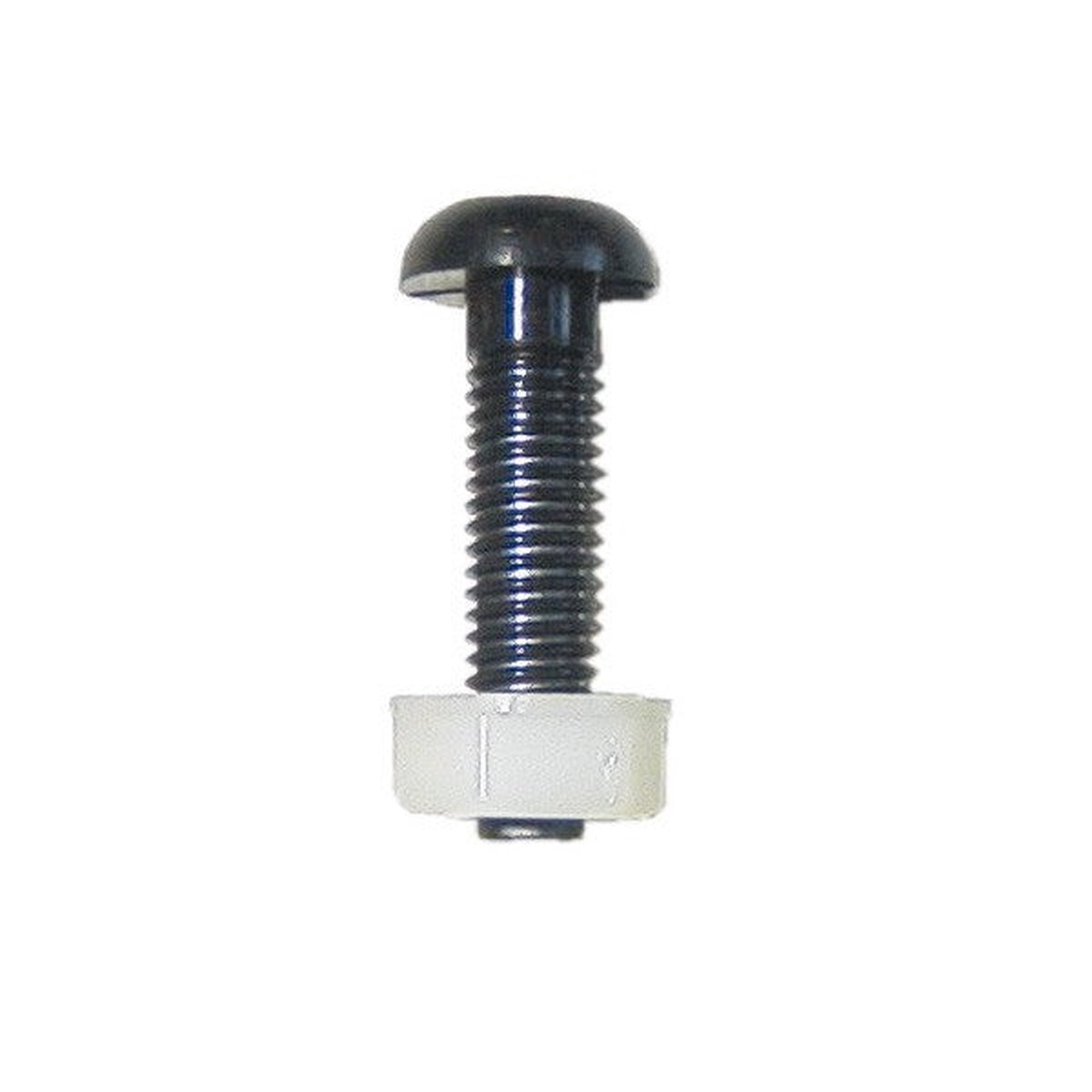 Wot-nots Number Plate Screw & Nut - Black - M6 x 23mm - PWN627
