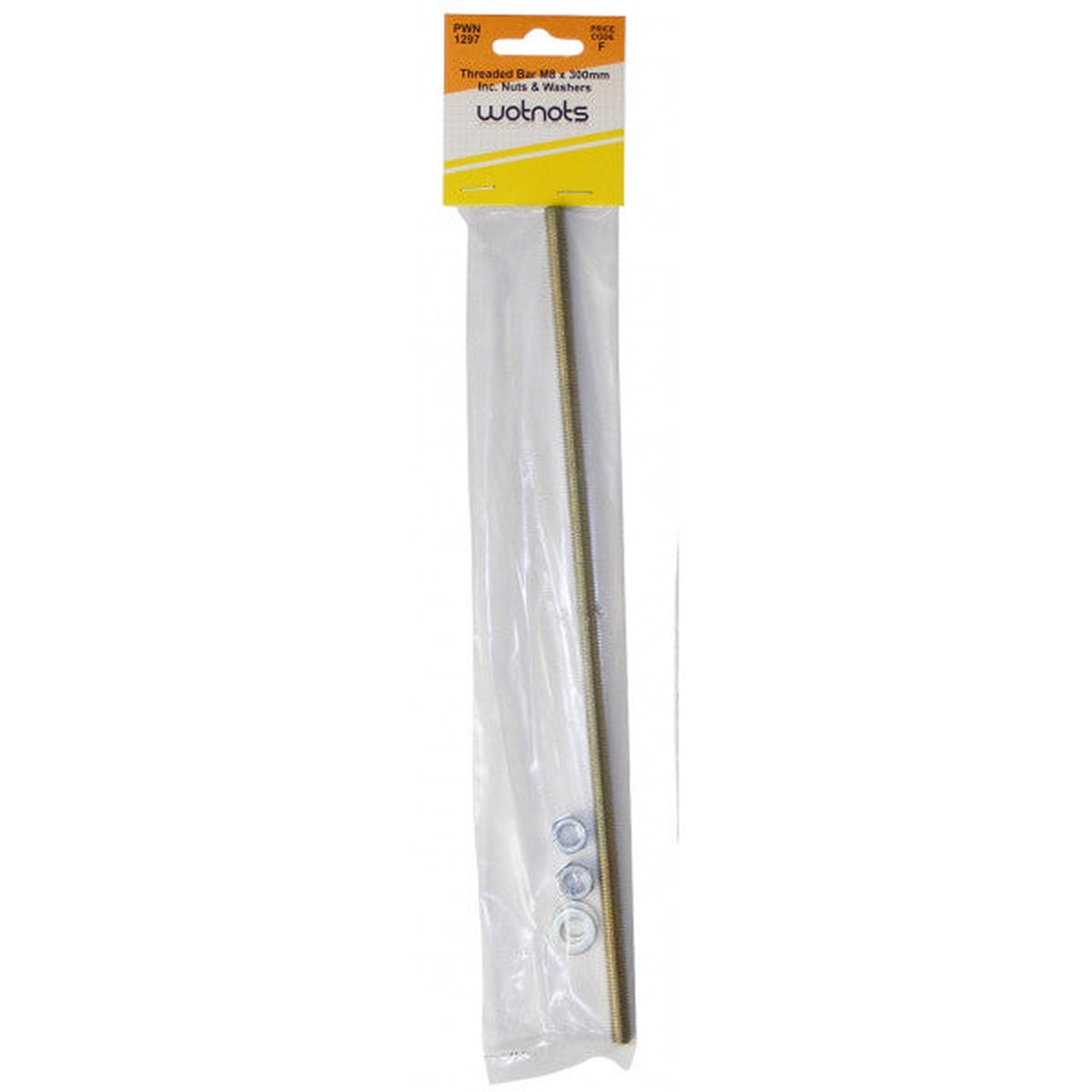 Wot-nots Threaded Bar M8 x 300mm - PWN1297