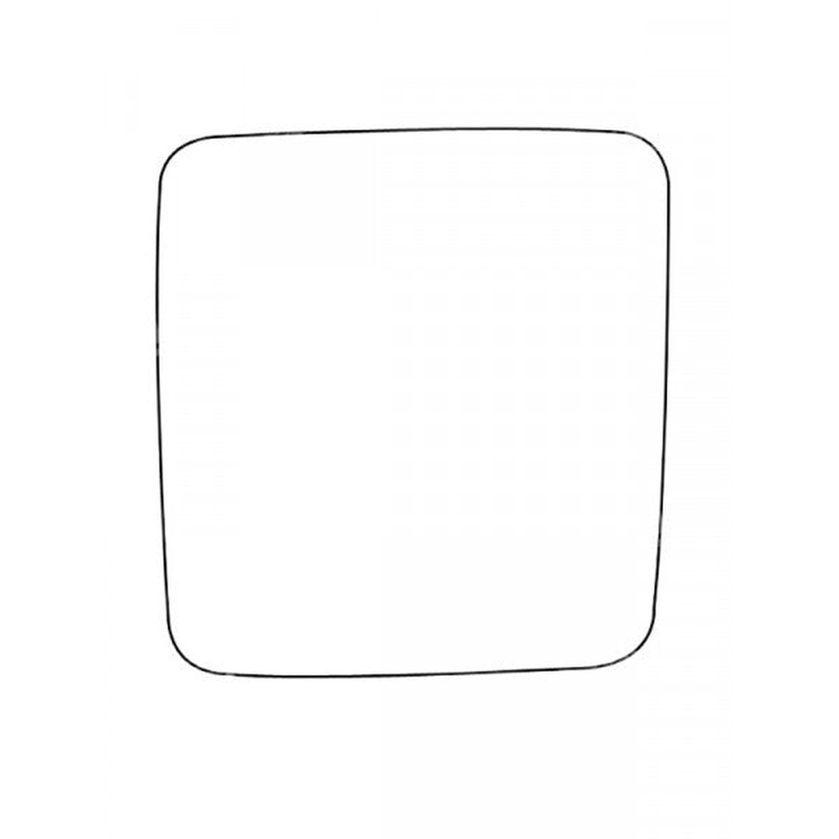 APEC Replacement Stick-On Commercial Vehicle Mirror Glass LHS - AMS2035