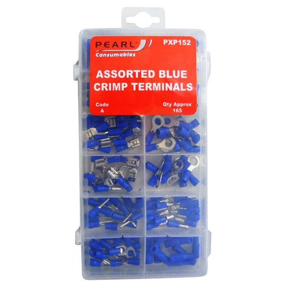 Pearl Consumables Wiring Connectors - Blue - Assorted - Pack of 285 - PXP152