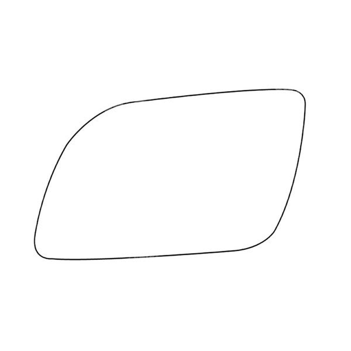 APEC Replacement Stick-On Standard Vehicle Mirror Glass LHS - AMS2725