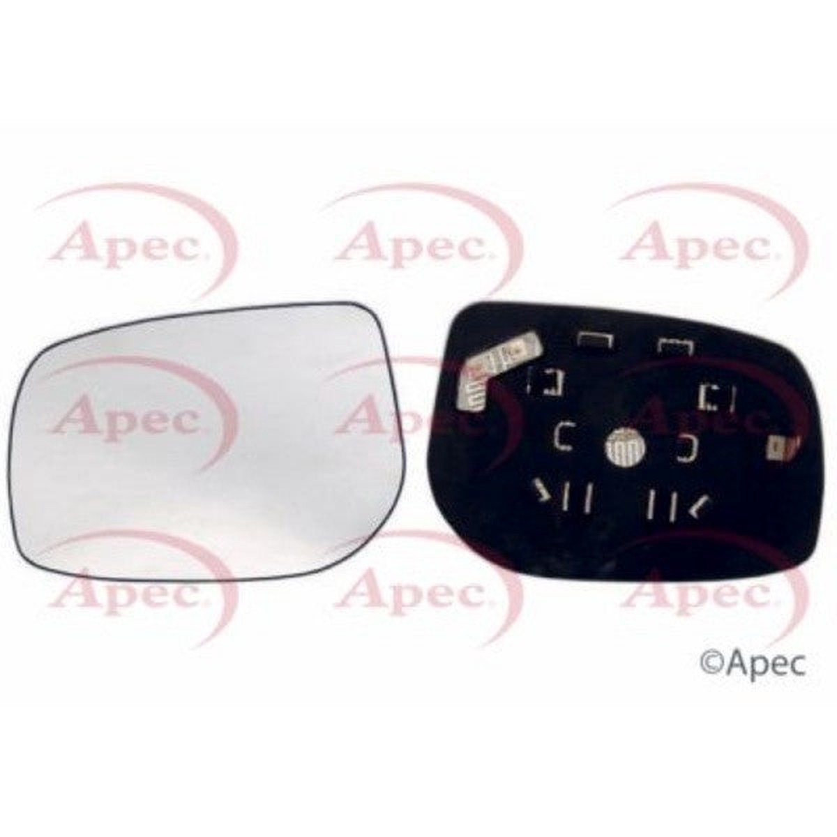 Apec GLASS AND HOLDER FOR PASSENGER CAR - AMG2189