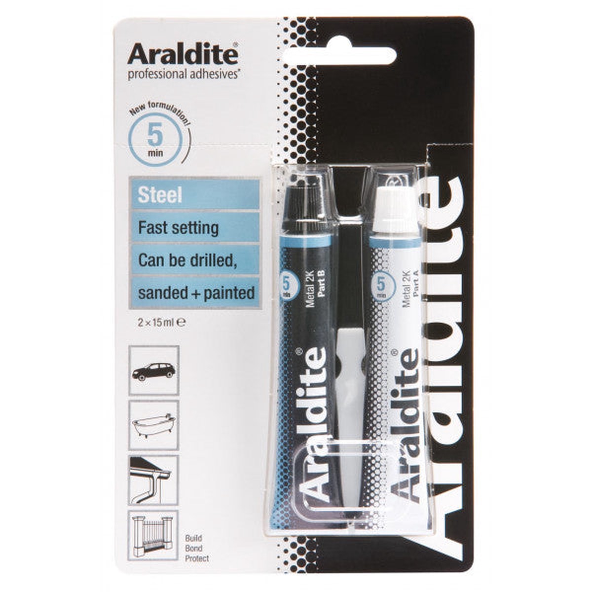 Araldite Steel - 2 x 15ml Tubes - ARA-400010