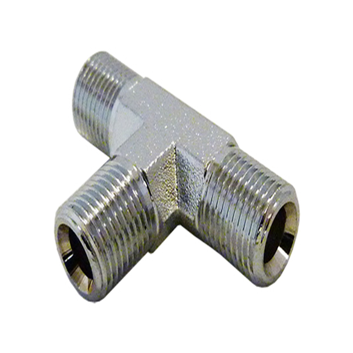 3-WAY JOINING PIECE CONNECTOR FOR AS3 VENHILL BRAKE AND CLUTCH LINES CHROME