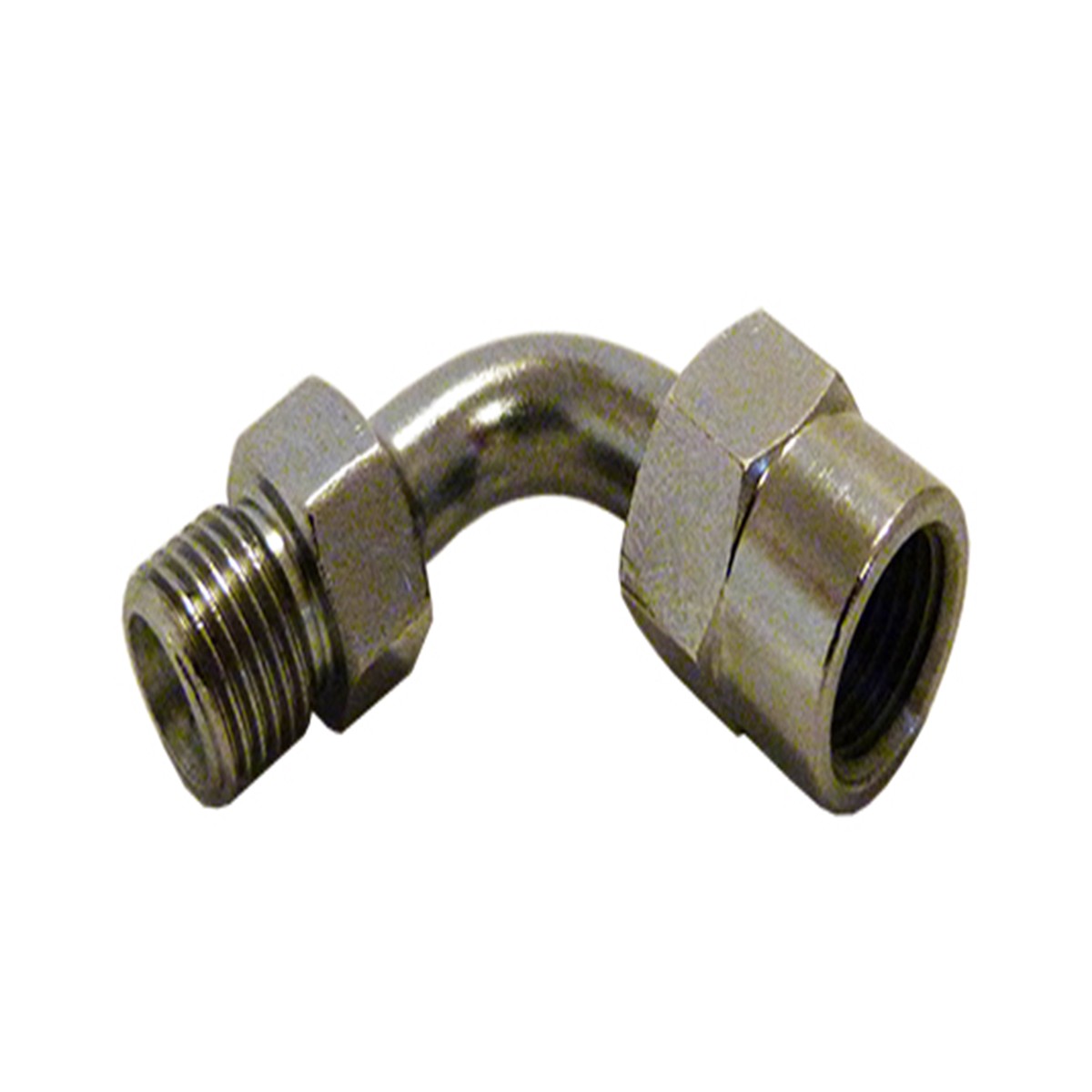 90 DEGREES SWIVEL JOINT FOR AS3 VENHILL BRAKE AND CLUTCH LINES CHROME