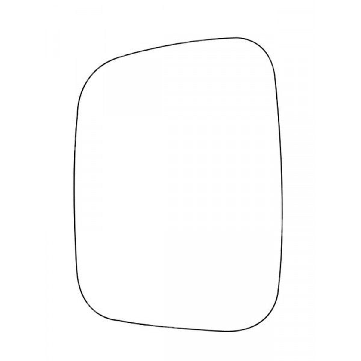 APEC Replacement Stick-On Commercial Vehicle Mirror Glass LHS - AMS2043